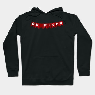 On Wisco Flags Banner Hoodie